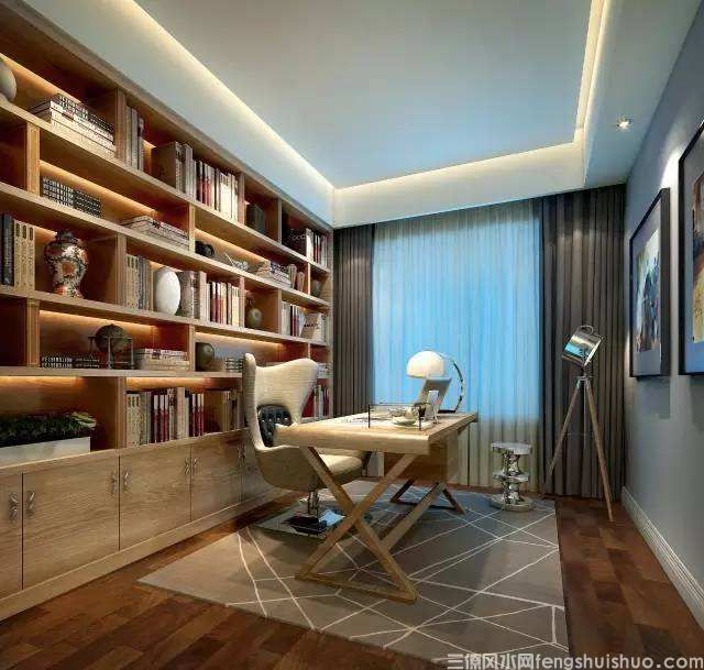 风水理论与书房装修设计,书房的设计有什么风水要求吗?(图2)